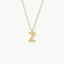 Initial Mini Pendant Necklace  Z