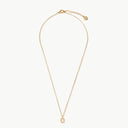 Initial Mini Pendant Necklace  O