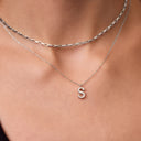 Initial Mini Pendant Necklace  S