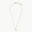 Initial Mini Pendant Necklace  M