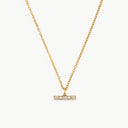 T-Bar Crystal Pendant Necklace