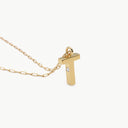 Initial Mini Pendant Necklace  T