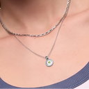 August Natural Birthstone Pendant Necklace