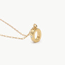 Initial Mini Pendant Necklace  O