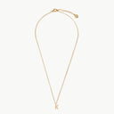 Initial Mini Pendant Necklace  K