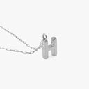 Initial Mini Pendant Necklace  H