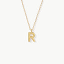 Initial Mini Pendant Necklace  R