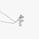 Initial Mini Pendant Necklace  F
