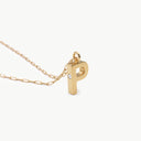 Initial Mini Pendant Necklace  P