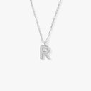 Initial Mini Pendant Necklace  R