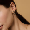 Emerald Statement Drop Earrings