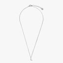 Initial Mini Pendant Necklace  L