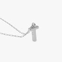 Initial Mini Pendant Necklace  T