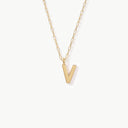 Initial Mini Pendant Necklace  V