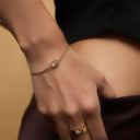 Emerald Pendant Bracelet