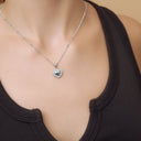 Wild at Heart Engravable Necklace Silver