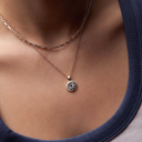 September Natural Birthstone Pendant Necklace