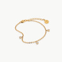 Sparkling Charm Bracelet Gold