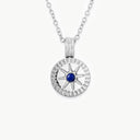 September Natural Birthstone Pendant Necklace