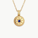 September Natural Birthstone Pendant Necklace