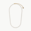 Sparkling Tennis Necklace Slim Gold