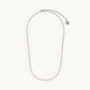 Sparkling Tennis Necklace Slim Silver