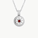 January Natural Birthstone Pendant Necklace