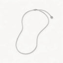 Sparkling Tennis Necklace Slim Silver