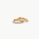 Sparkling Becca Hoop Gold S