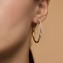 Sparkling Becca Hoop Gold XL