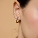 Sparkling Becca Hoop Gold S