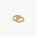 Sparkling Becca Hoop Gold S