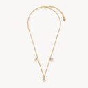 Pure Leaf Charm Necklace Gold