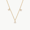 Pure Leaf Charm Necklace Gold