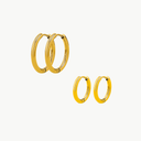 Becca Small & Medium Hoop Set Gold