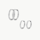 Becca Small & Medium Creolen Set Silber