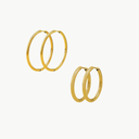 Becca Large & Extra Large Hoop Set Gold