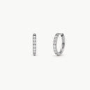 Sparkling Becca Hoop Silver S