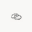 Sparkling Becca Hoop Silver S