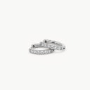 Sparkling Becca Hoop Silver S