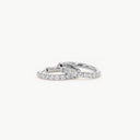 Sparkling Becca Hoop Silver M