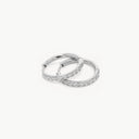 Sparkling Becca Hoop Silver M