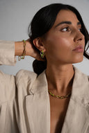 Wave Rush Enamel Hoops