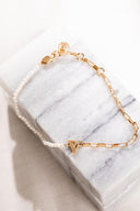 PV Pearl & Chain Bracelet