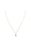 Brilliant Oval Pendant Necklace