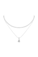 Sleek Teardrop Layer Necklace