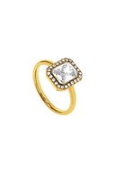 Pavé Emerald Ring