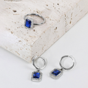 Pavé Emerald Charm Hoops