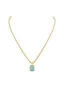 Pavé Emerald Pendant Necklace