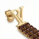 PV Tennis & Chain Earrings